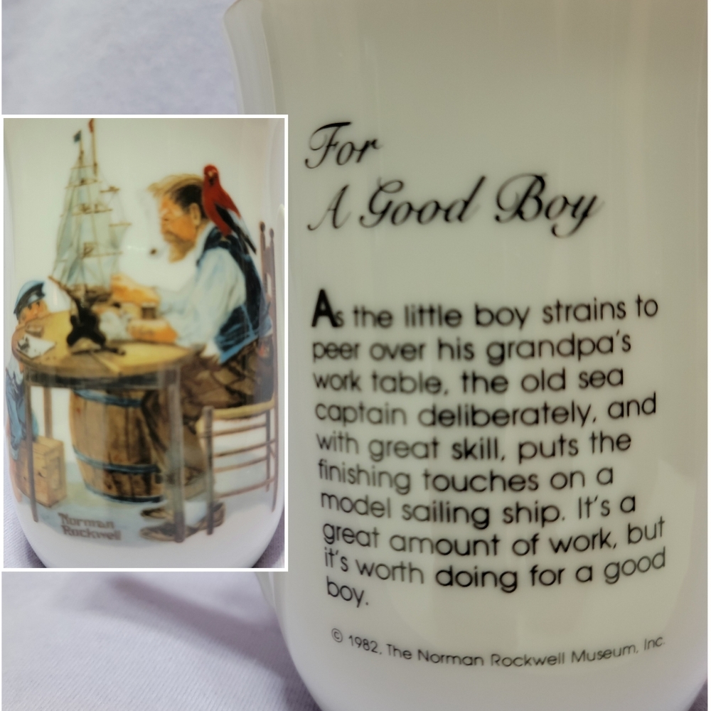 Norman Rockwell Book & Collector Cups - Picture 2 of 5